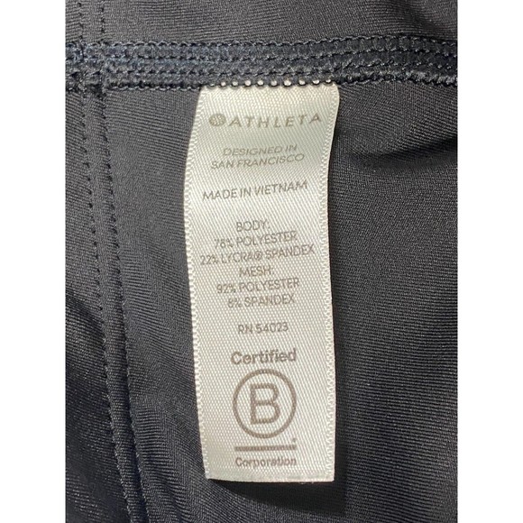 Athleta Women Size XXS Black Bike Shorts with 2 Side Zipper Pockets - Picture 10 of 14